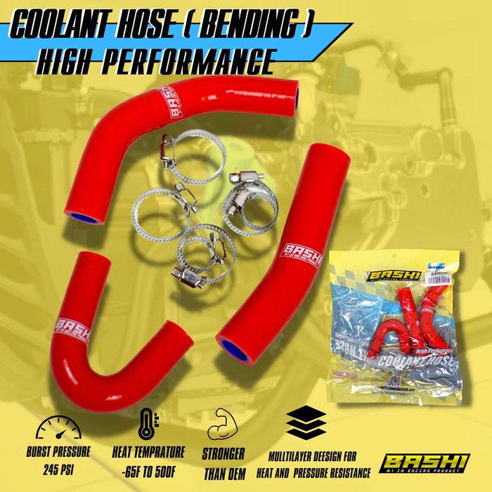 SALE TERHOTT SELANG RADIATOR BASHI COOLANT HOSE VARI0 125/15O PCX/4DV TAHAN PANAS ENGINE MOTOR