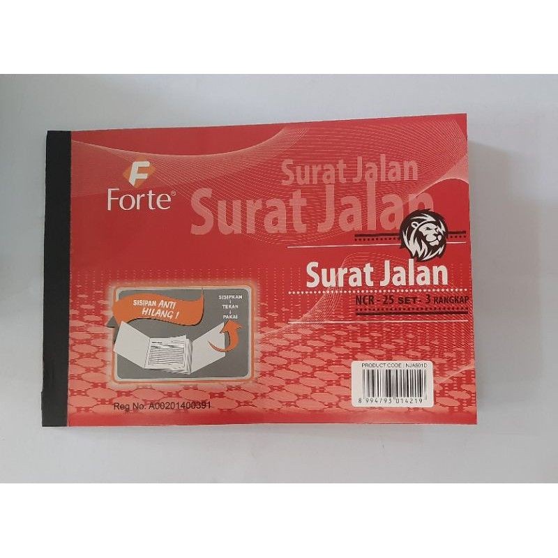 

(1pcs) SURAT JALAN 3PLY FORTE