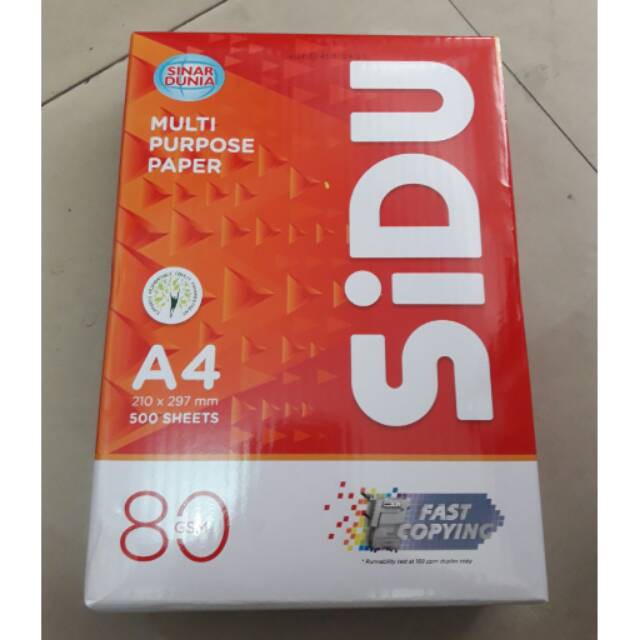 

kertas HVS SIDU 80 gram A4 1 RIM
