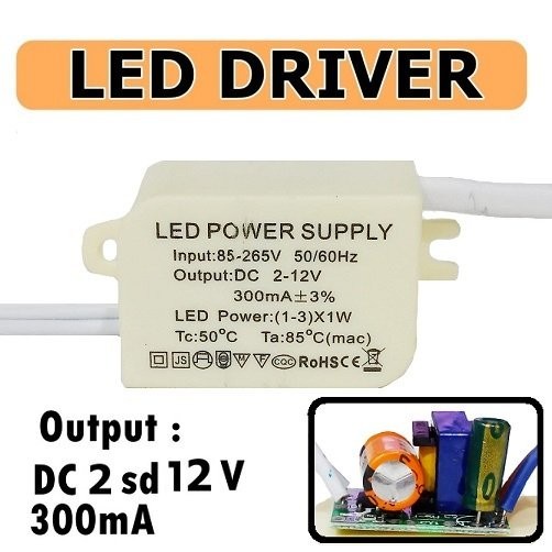 Kit Driver LED 3Led x 1Watt 220VAC