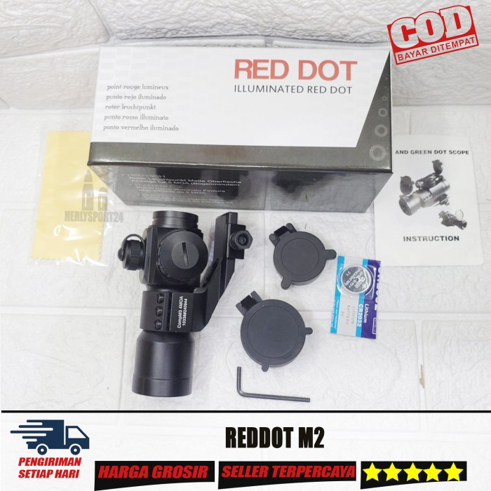 Ready Stock Telescope Redot M2 Red Dot M2 Teleskop Paser Ikan Reddot M2 Scope M2