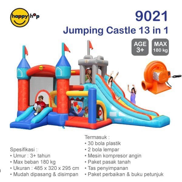 KHUSUS GRAB ISTANA BALON 13 IN 1 BOUNCY JUMPING CASTLE MAINAN BALON ANAK