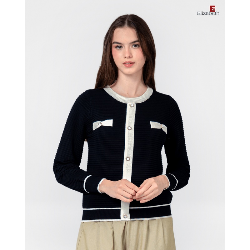Elizabeth Clothing - Sweater Wanita Rajut | Kancing Depan 0559-2764