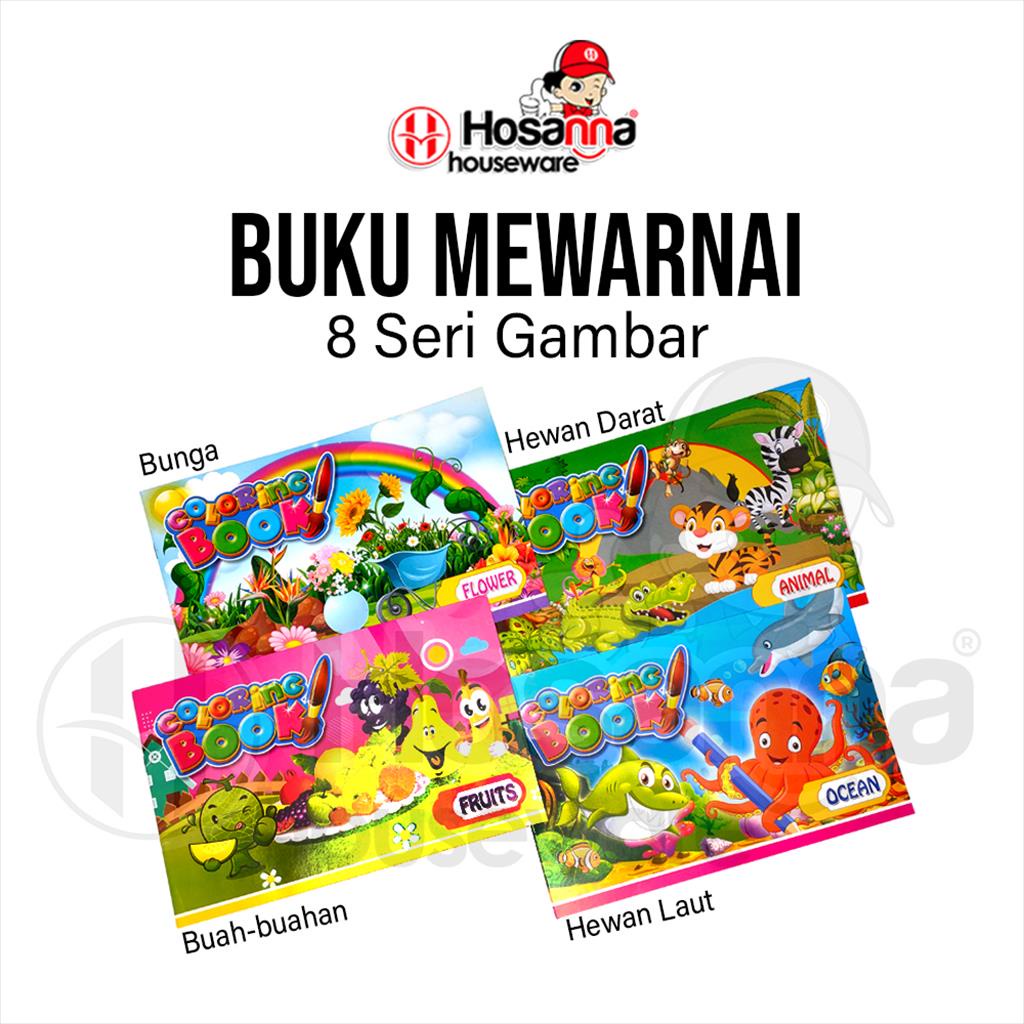 

Grosir 8Pcs Buku Warna Anak / Buku Mewarnai Karakter Lucu