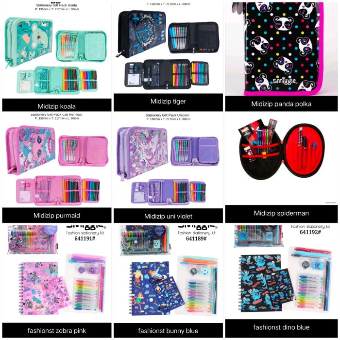 

Smiggle Midizip - Fashionist Stationery/Alat tulis Smiggle/Pencil Case Kode 756