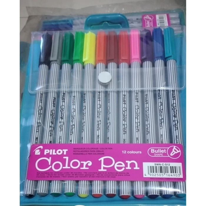 

Pilot Color Pen 12 Warna Bullet Tip Kode 1480