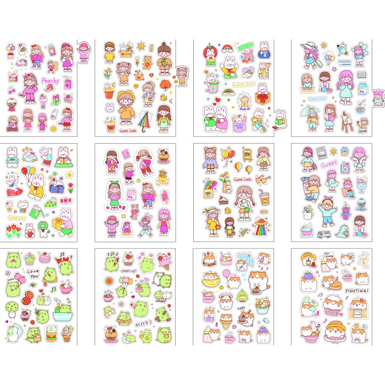 

Discount [Logu] Buku Stiker Semi Transparan Pet, Accessoris Sticker, Stiker Hiasan Diary