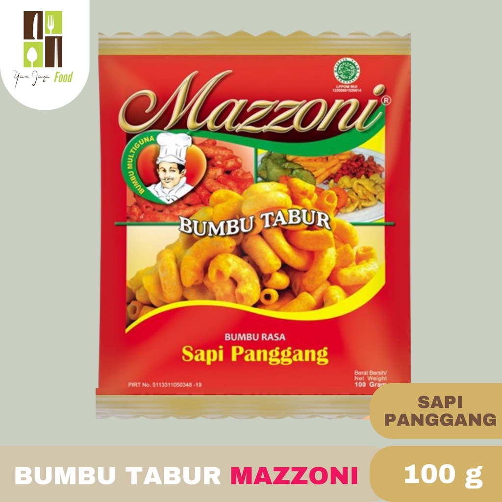

HJE Mazzoni Bumbu Tabur Keju / Rumput Laut / Sapi Panggang Bumbu Instan Bumbu Masak 100g