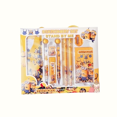 

Stationery set kotak pensil alat tulis minions sea animal Kode 49