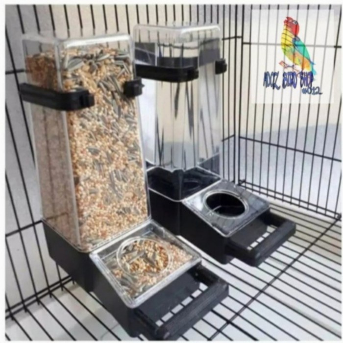 Cangkir/Tempat Makan/Minum Dispenser Otomatis Jumbo Untuk Burung