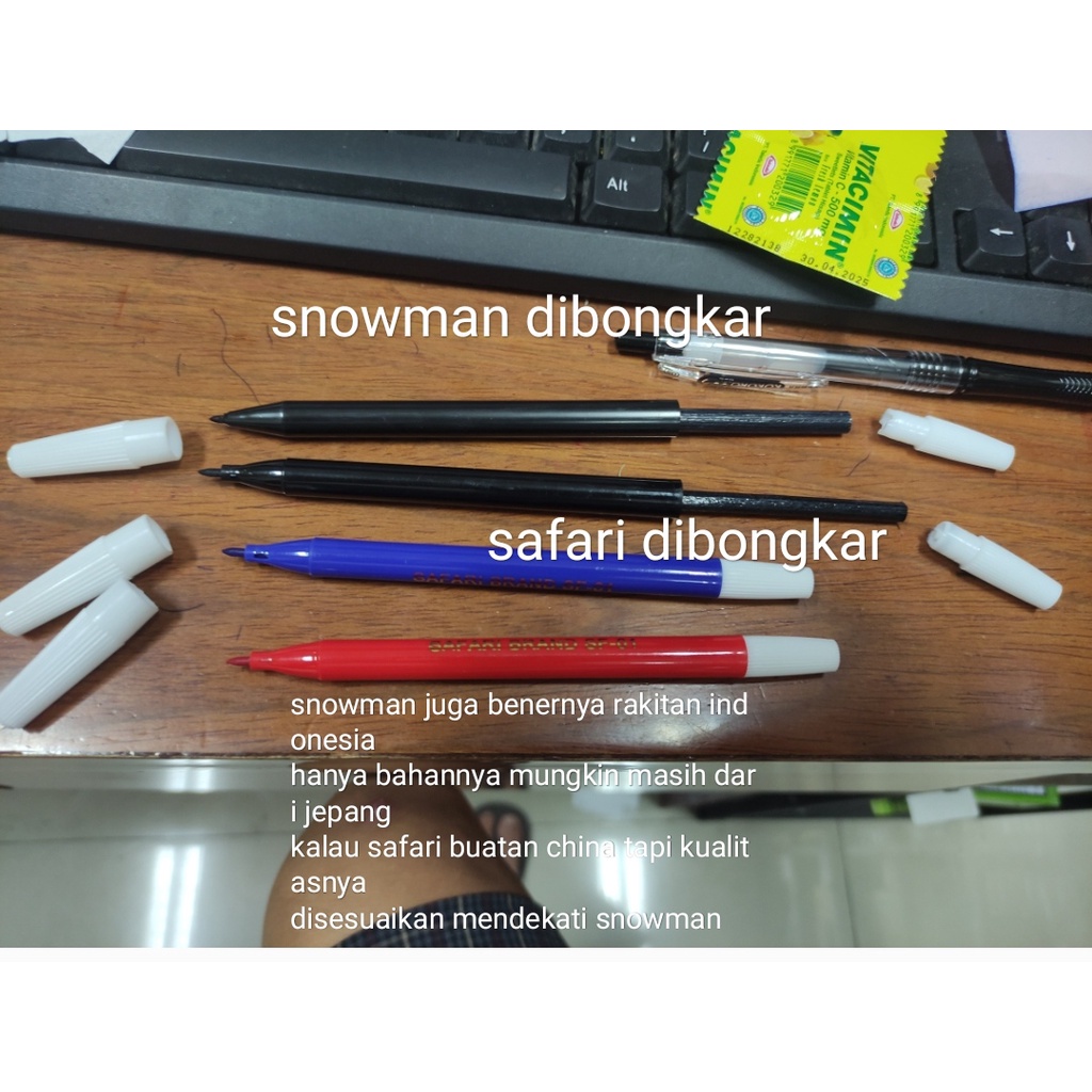 

Gratong Spidol Safari Brand Snowman Kecil Satuan Sf 01