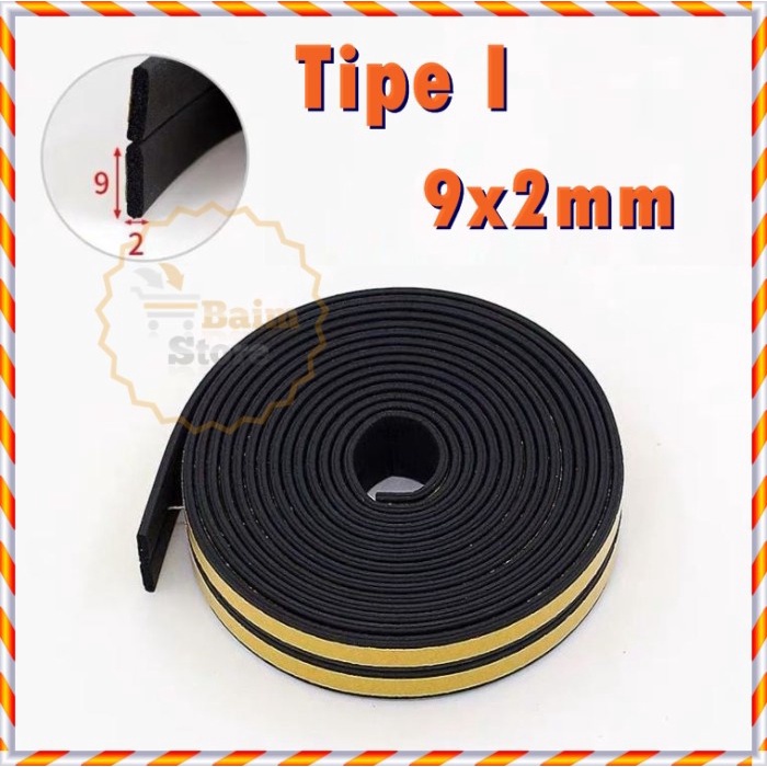 JAYAmart- Seal Pintu / Jendela Peredam Kedap Suara Karet Pintu Kayu Alumunium