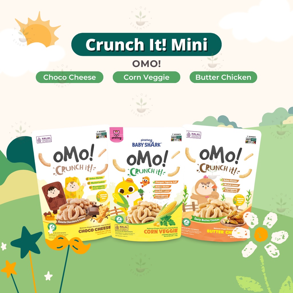 

OMO MINI Crunch It MINI 15gr - Snack Anak - Cemilan Anak - OMO MINI