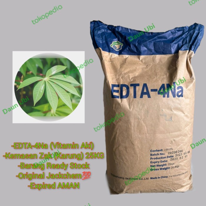 JTTOP" EDTA TEKNIS / VITAMIN AKI / EDTA 4NA SAK 25KG