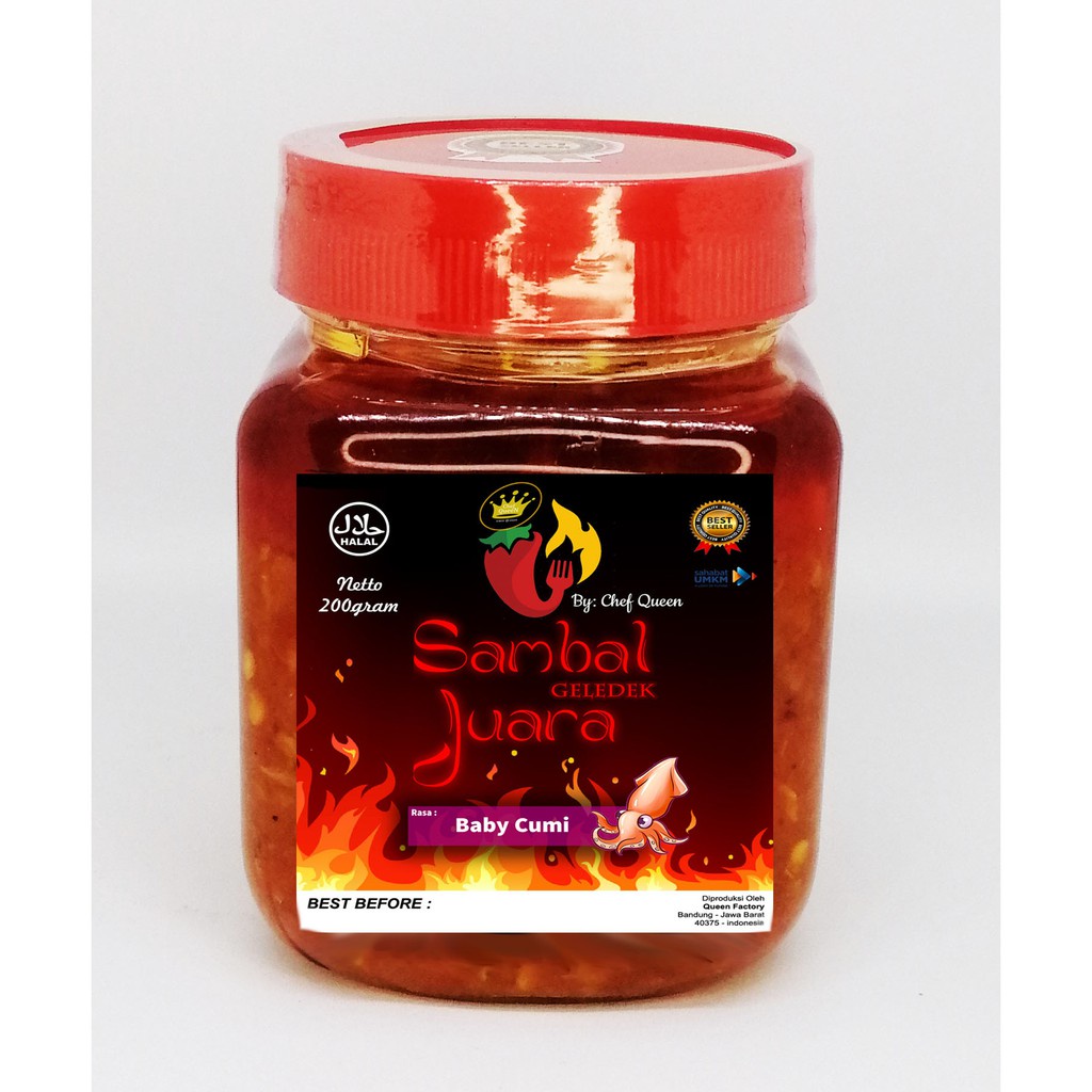 

HJE TERMURAH Sambal Baby CUMI Sambel pedas Asin Cabe Cabai bawang extra hot ulek Makanan Siap Saji