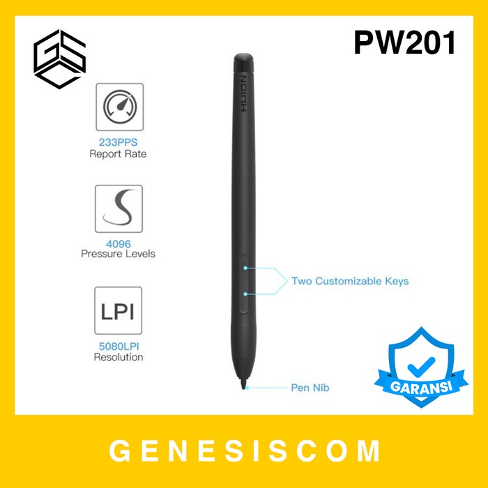 

Stylus Pen HUION PW201 Digital Drawing for H430P HST640 Pensil Pencil Bolpen Stilus Cadangan