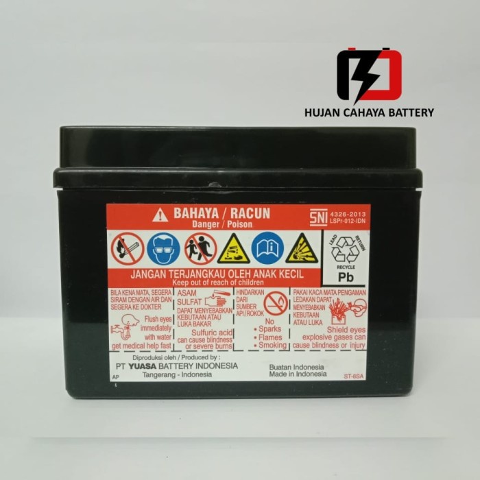 Aki Motor Honda Beat, REVO, Scoopy Std, Supra X125 YUASA YTZ5S / YTZ-5 DiskonJual MurahHarga