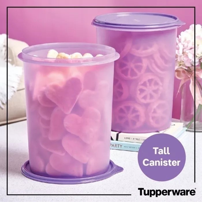 Toples krupuk tupperware tall canister Giant canister 10ltr (1pcs)