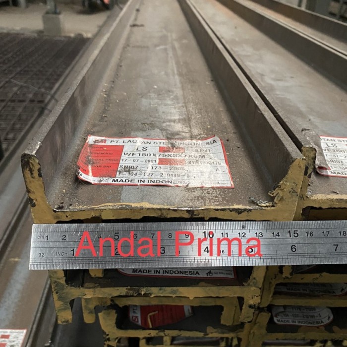WF 150 x 6 Meter - Besi Baja IWF - Wide Flange Beams