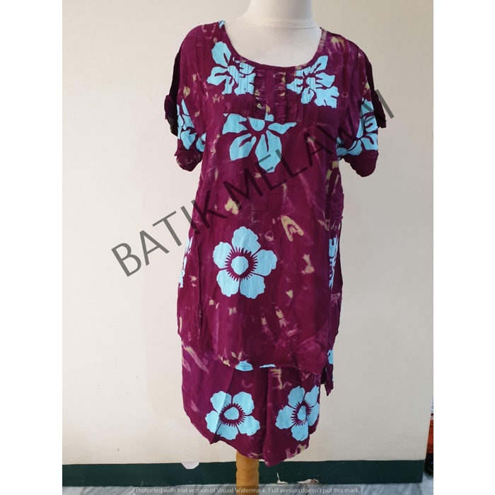 Setelan Batik PREMIUM SUNAN ORI celana pendek tangan pendek OG XL