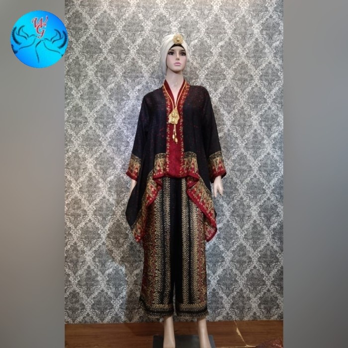 Stelan Celana Kulot Viscose Silk - Set Atasan Celana Batik Handstamp