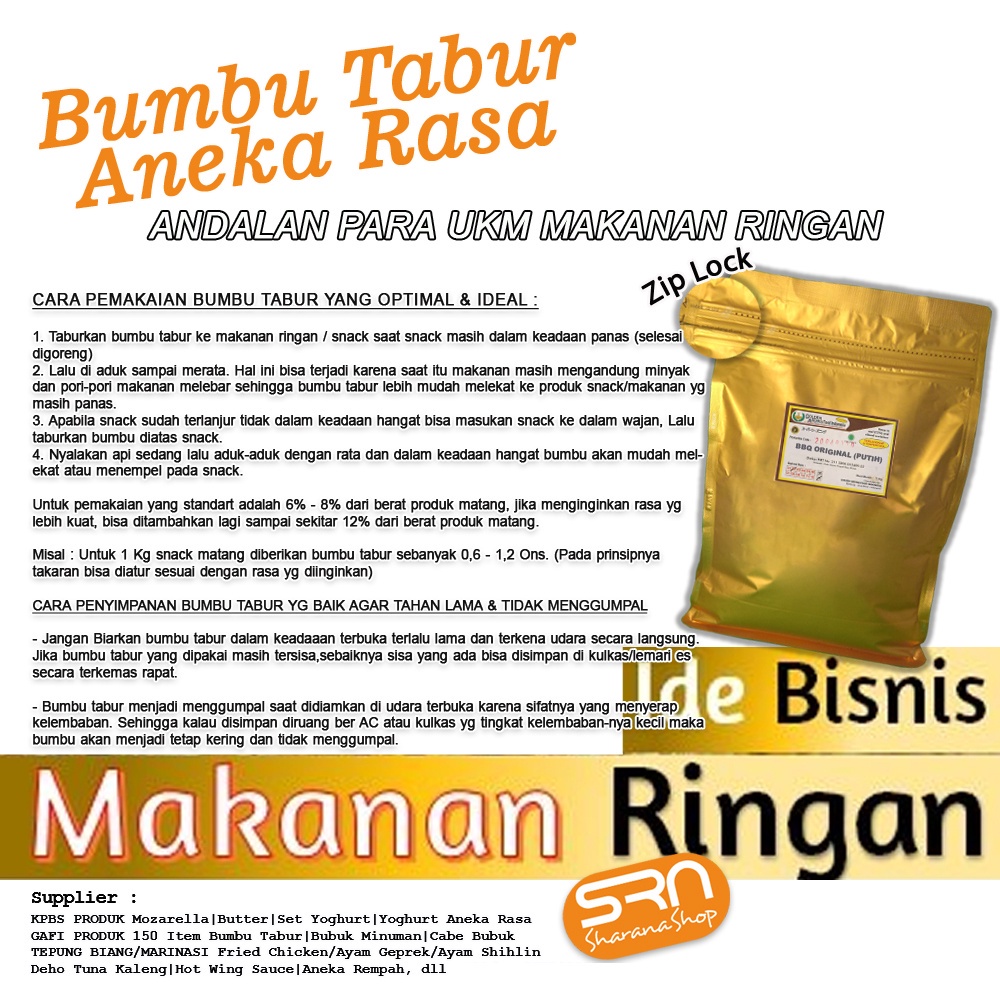 

HJE BUMBU TABUR ANEKA RASA GURIH 1 KG (VARIAN BEST SELLER) COCOK UNTUK ANEKA KRIPIK, AYAM SHIHLIN,