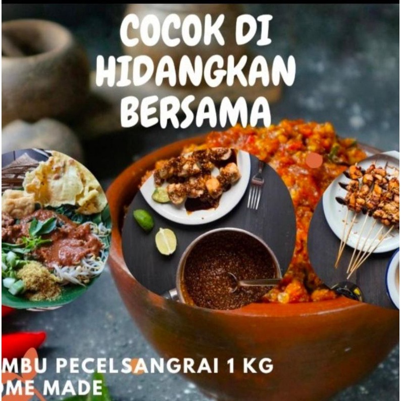 

HJE Sambel Bumbu Pecel Madiun Sangrai 1 KG / Sambel Pecel Khas Madiun Bumbu Kacang