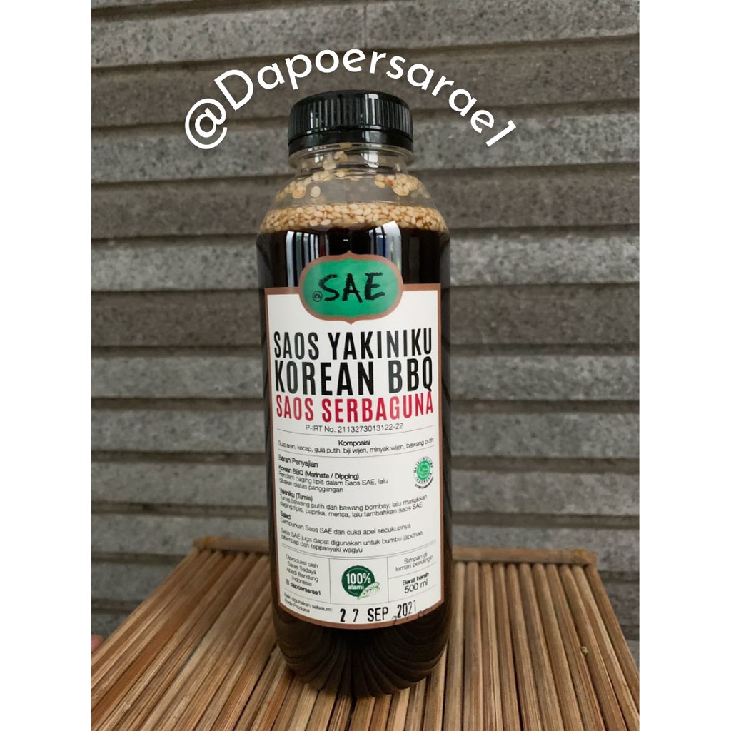 

HJE Saos Serbaguna Korean BBQ Yakiniku SAE 500ml HALAL (home made)