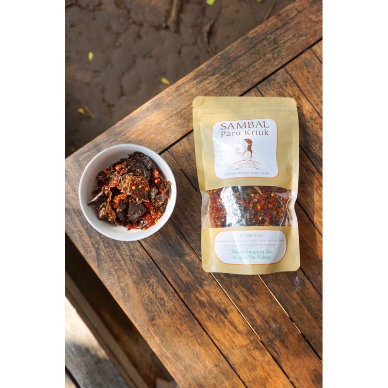 

HJE SAMBAL PARU KRIUK kemasan pouch (isi 170 gram)