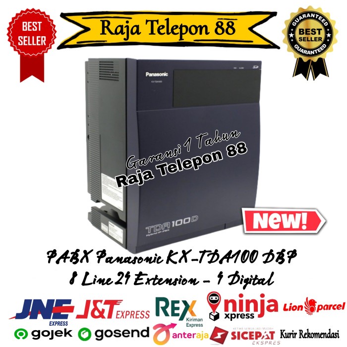 PABX Panasonic KX-TDA100 kap. 8 line 24 ext analog NEW