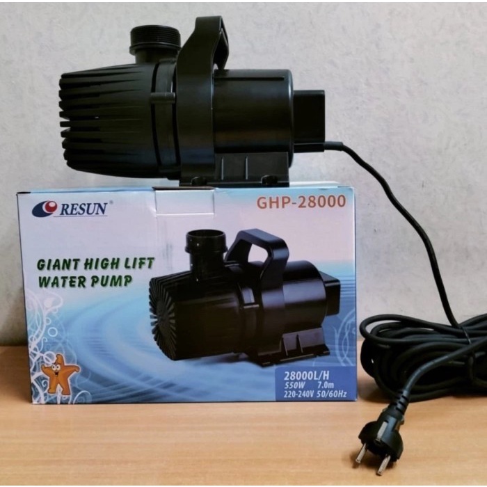 mesin pompa air kolam ikan koi resun celup air GHP 28000
