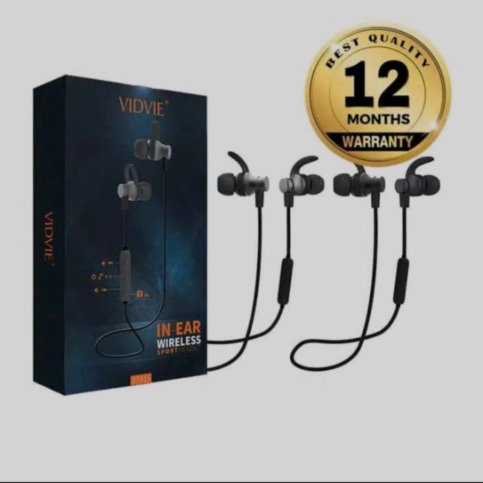 VIDVIE Sport BT815 Original Earphone Bluetooth Wireless Garansi Resmi