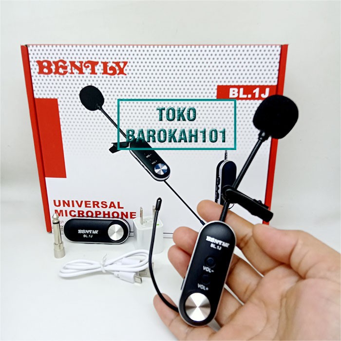 Mic Jepit Klip On BENTLY BL-1J Mikrofon Wireless Mik Imam Sholat