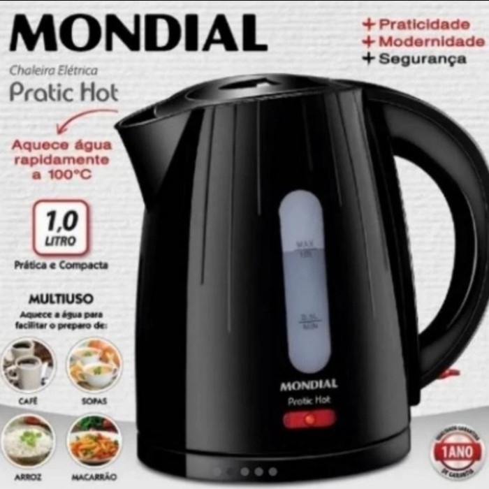 Teko Listrik Otomatis Cordless Mondial Practic Hot 1L electric Kettle