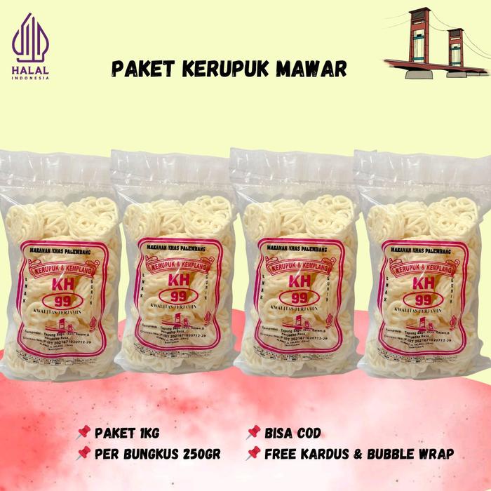 

PAKET 1 KG KERUPUK MAWAR (4 BUNGKUS)