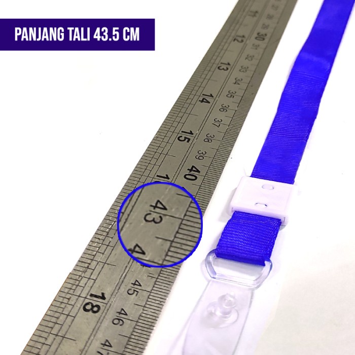 

Tali ID Card Lanyard 2Cm kancing plastik nilon