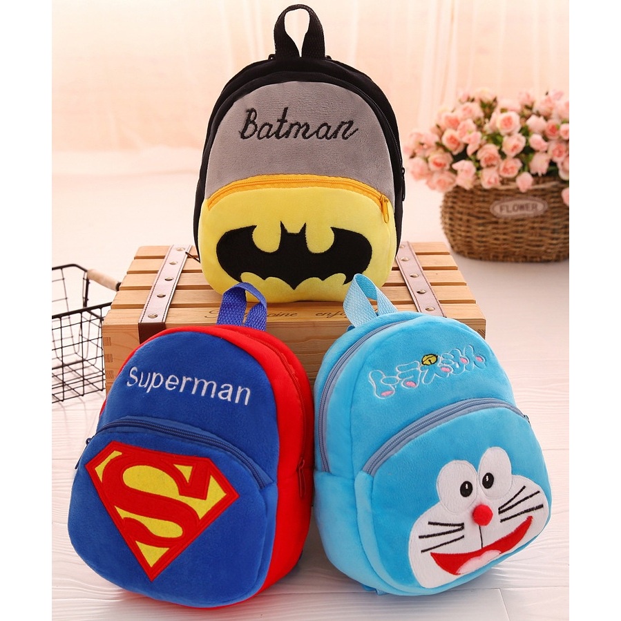 DISKON TAS RANSEL ANAK KARAKTER TAS MINI KARTUN TAS BACKPACK SEKOLAH ANAK TK KAIN BLUDRU LEMBUT