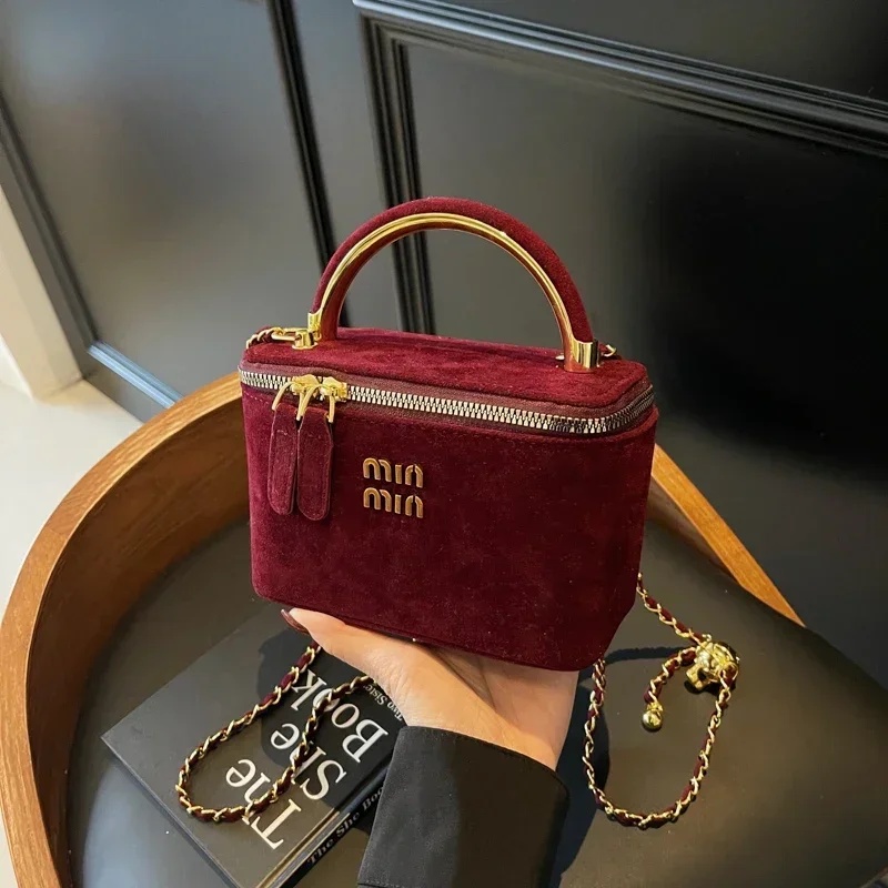 Sewing Thread Box Type Shoulder Bags Solid Fashion Interior Compartment 2025 Brand Bags For Women