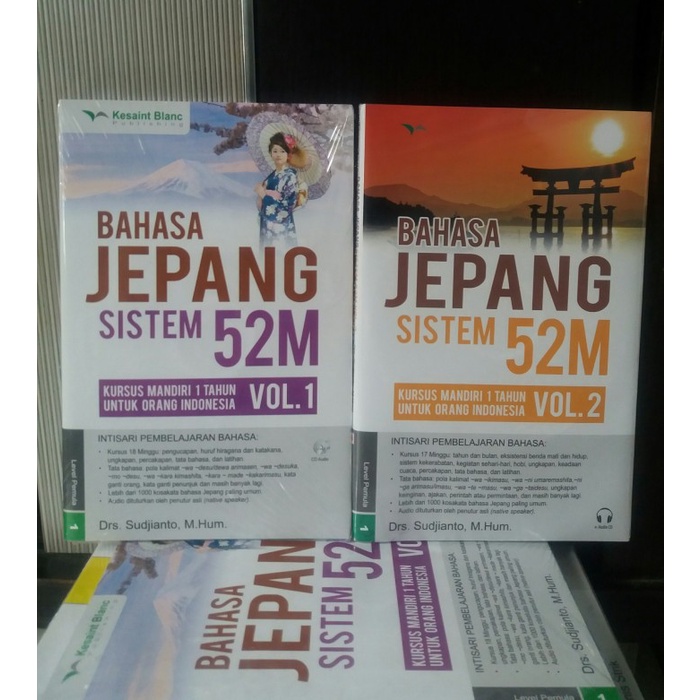 

Paket Buku Bahasa Jepang Sistem 52M Volume 1 , 2 + Cd Audio