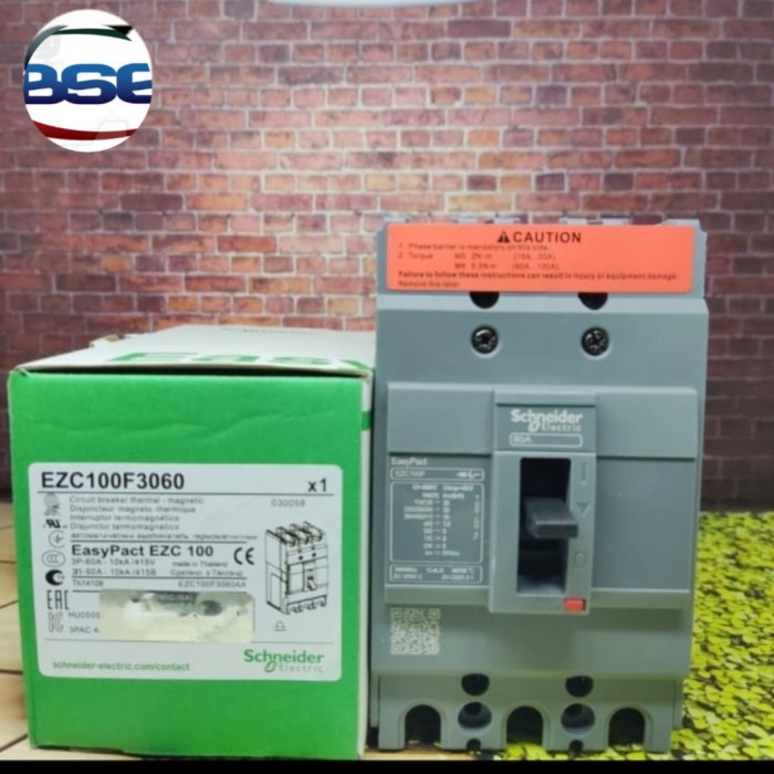 MCCB Schneider EasyPact EZC100F 3P 60A EZC100F3060