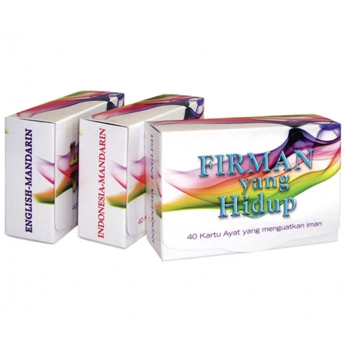 

Kartu Ayat Firman Hidup Isi 40Pcs Bacaan Rohani