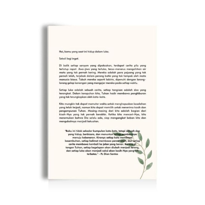 

Buku Tuhan Yesus Aku Memilih Pulang - Ps Dion Santos