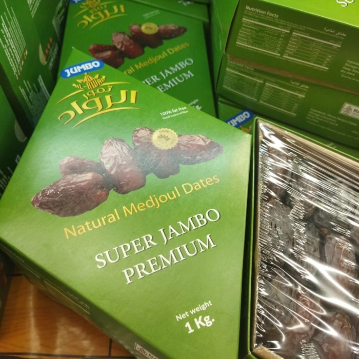 

Kurma Medjoul Super Jumbo 1 Kg Natural Medjoul Dates