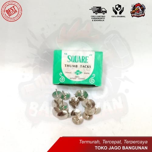 

PAKU PINES SQUARE THUMB TACKS