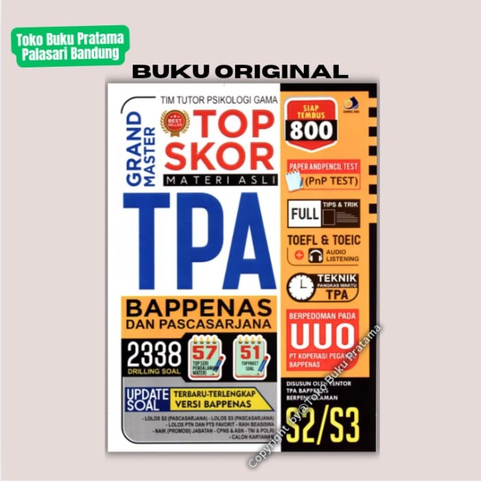 TERBARU Buku TPA/PAPs Oto Bappenas ORIGINAL