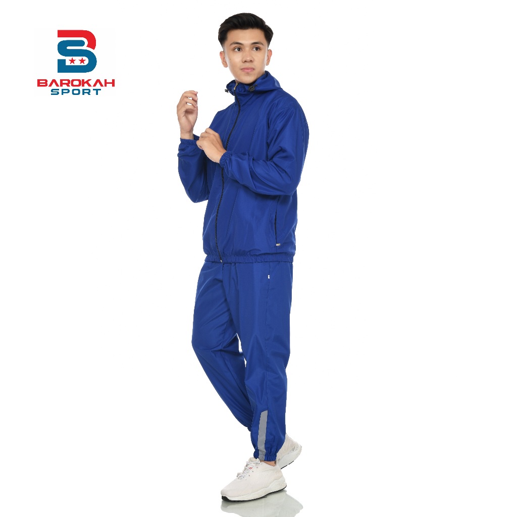 OneSet Jaket Celana Olahraga Parasut Jaket Sauna Suit Running Setelan Olahraga Parasut Jogging Gym