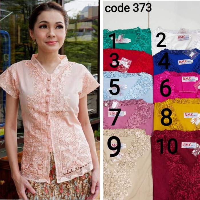 Promo Kebaya Encim Katun Jepang Kode 758 / Encim Bordir Premium