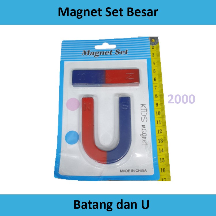 iK Magnet Set / Magnet Batang / Magnet U Besar