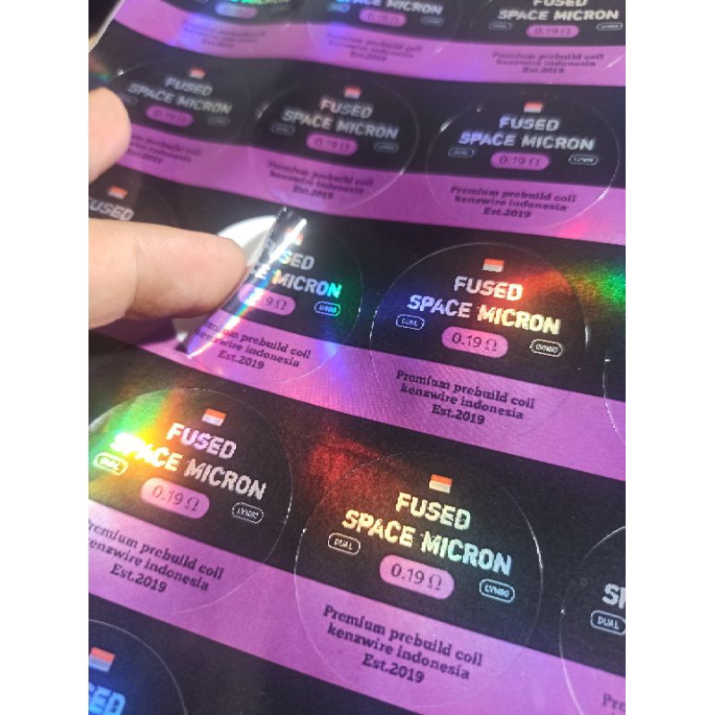 

IK! sticker vinyl hologram kenzwire premium fc space micron