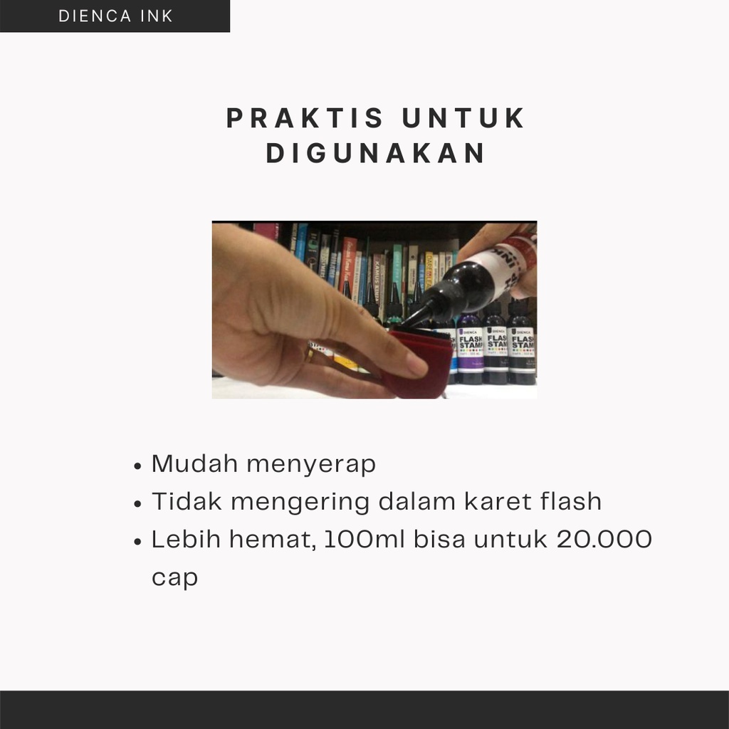 

iK! Dienca Flash Stamp Ink - Tinta Stempel 100ml PART 2